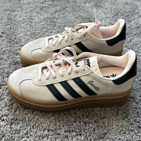 NWT Adidas Gazelle Bold Wonder Quartz / Core Black / Core Black - Picture 10 of 14